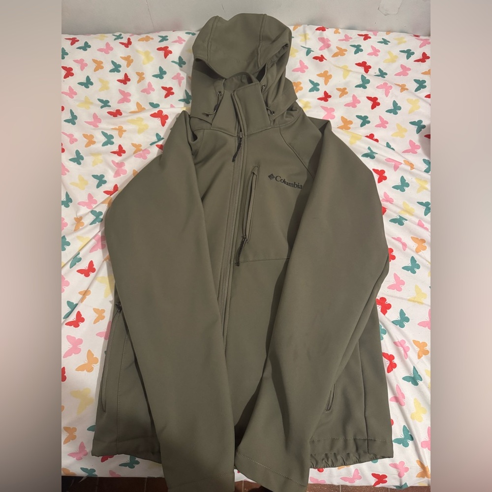 Green Columbia Rain Coat